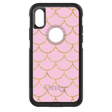 DistinctInk™ OtterBox Commuter Series Case for Apple iPhone or Samsung Galaxy - Pink & Gold Print - Scalloped Pattern