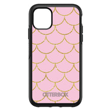 DistinctInk™ OtterBox Symmetry Series Case for Apple iPhone / Samsung Galaxy / Google Pixel - Pink & Gold Print - Scalloped Pattern