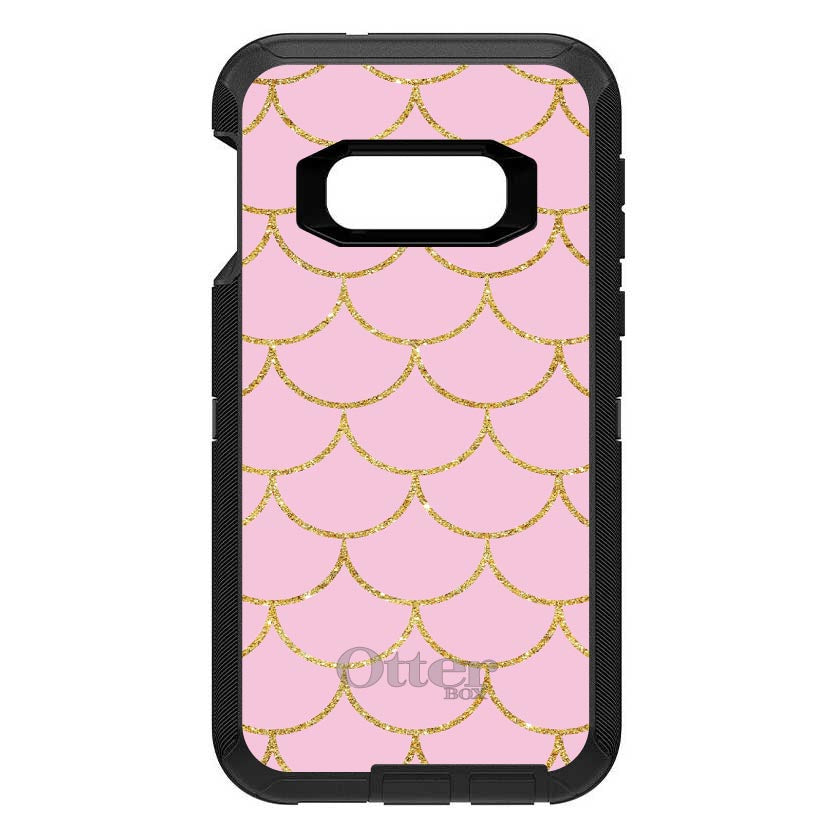 Pink & Gold Print, Scalloped Pattern OtterBox Defender Case for iPhone & Galaxy, view 10