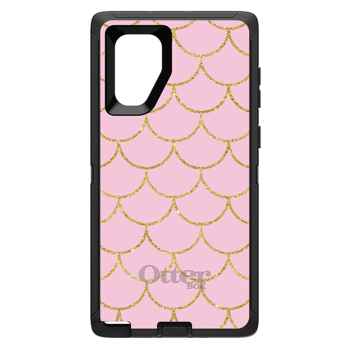 Pink & Gold Print, Scalloped Pattern OtterBox Defender Case for iPhone & Galaxy, view 14