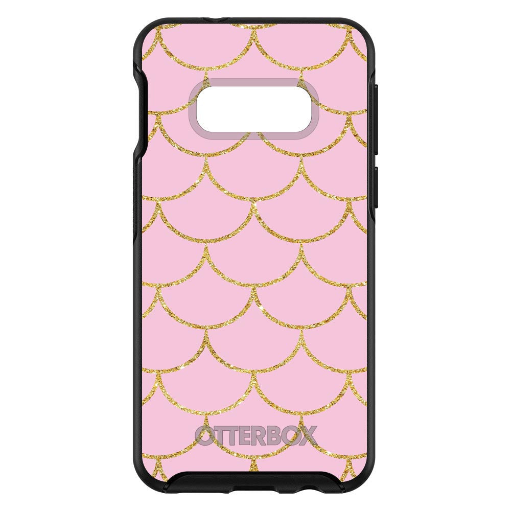 Pink & Gold Print, Scalloped Pattern OtterBox Symmetry Case for iPhone & Galaxy, view 7
