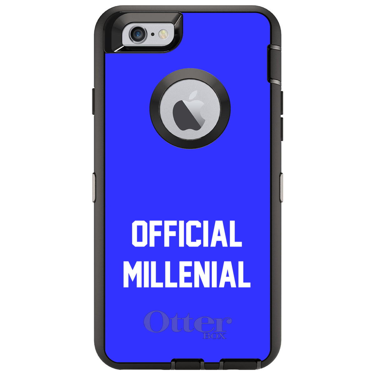 Official Millennial, Blue & White OtterBox Defender Case for iPhone & Galaxy, view 4