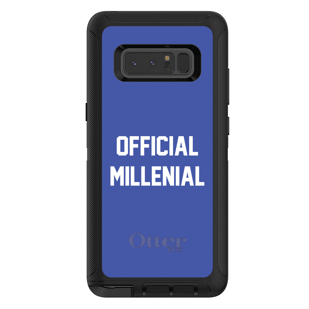 Official Millennial, Blue & White OtterBox Defender Case for iPhone & Galaxy, view 17