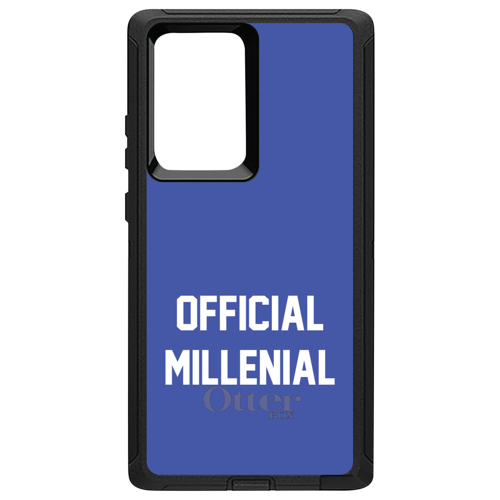 Official Millennial, Blue & White OtterBox Defender Case for iPhone & Galaxy, view 13