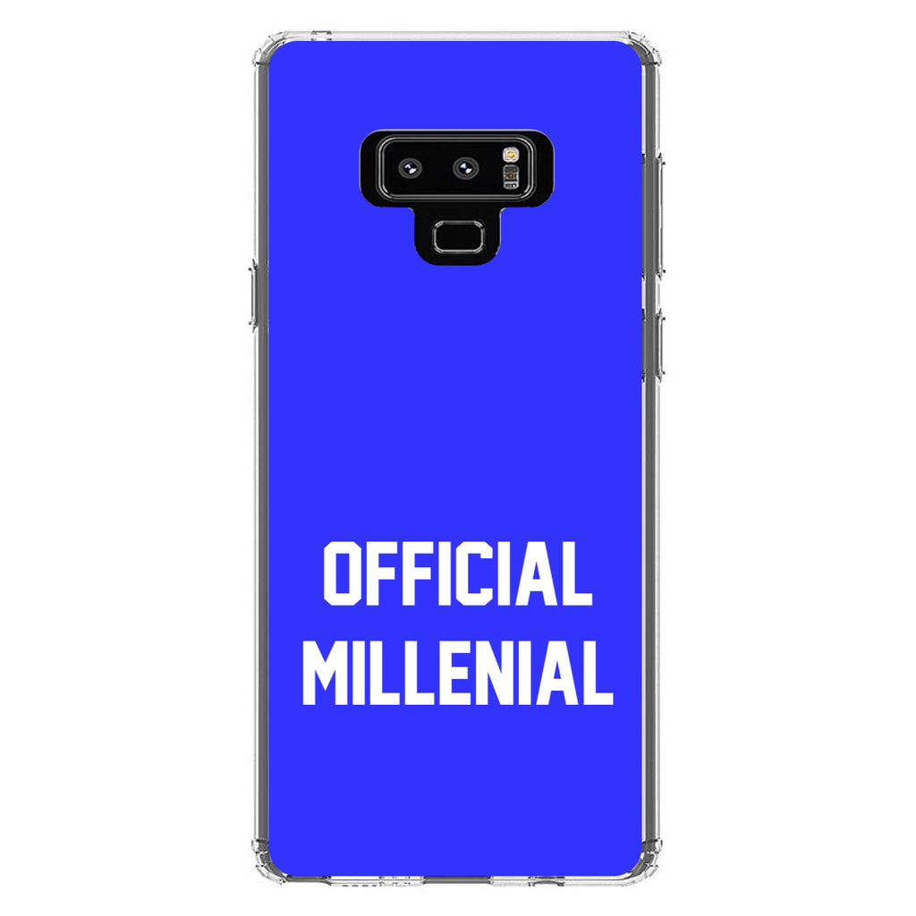 Official Millennial, Blue & White Clear Shockproof iPhone Case, view 11