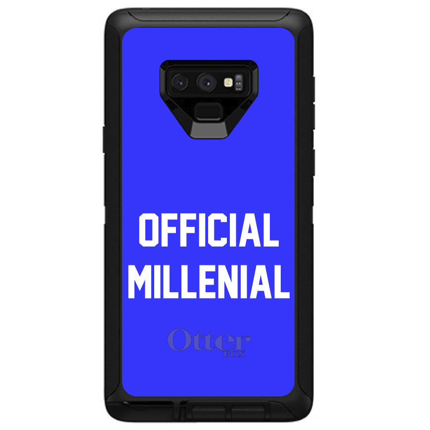 Official Millennial, Blue & White OtterBox Defender Case for iPhone & Galaxy, view 16