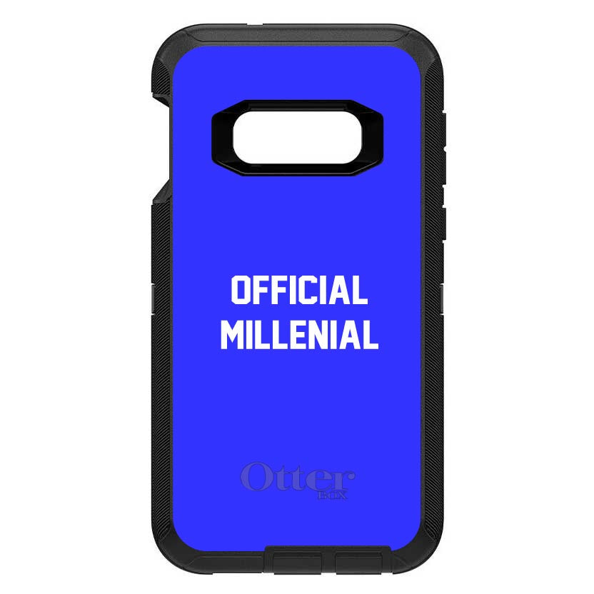 Official Millennial, Blue & White OtterBox Defender Case for iPhone & Galaxy, view 10