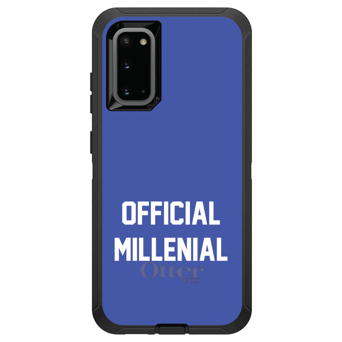 Official Millennial, Blue & White OtterBox Defender Case for iPhone & Galaxy, view 8