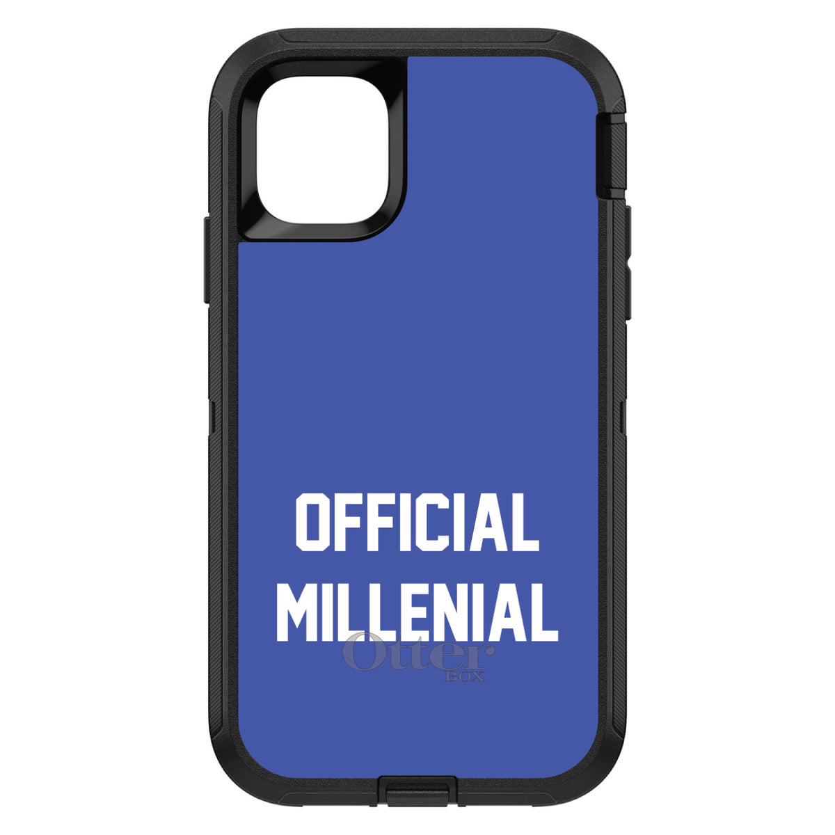 Official Millennial, Blue & White OtterBox Defender Case for iPhone & Galaxy, view 2