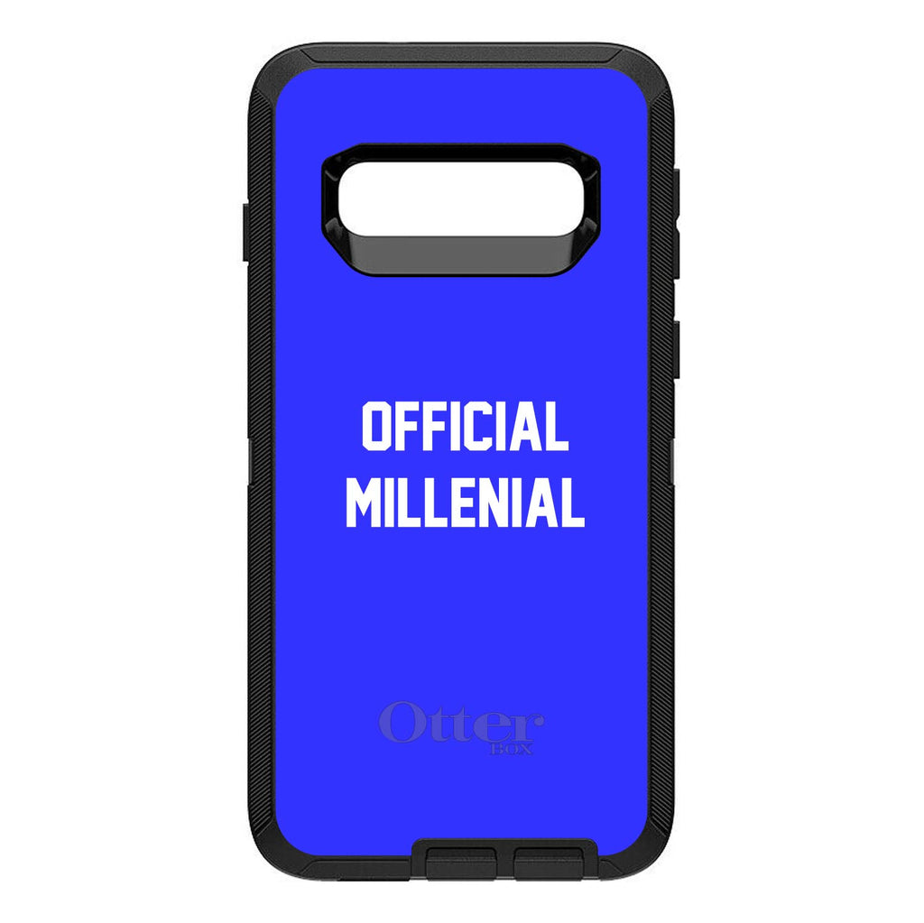 Official Millennial, Blue & White OtterBox Defender Case for iPhone & Galaxy, view 9