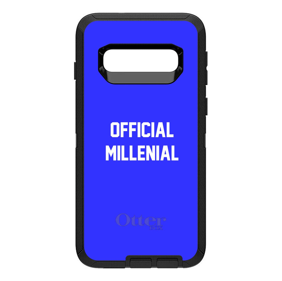 Official Millennial, Blue & White OtterBox Defender Case for iPhone & Galaxy, view 9