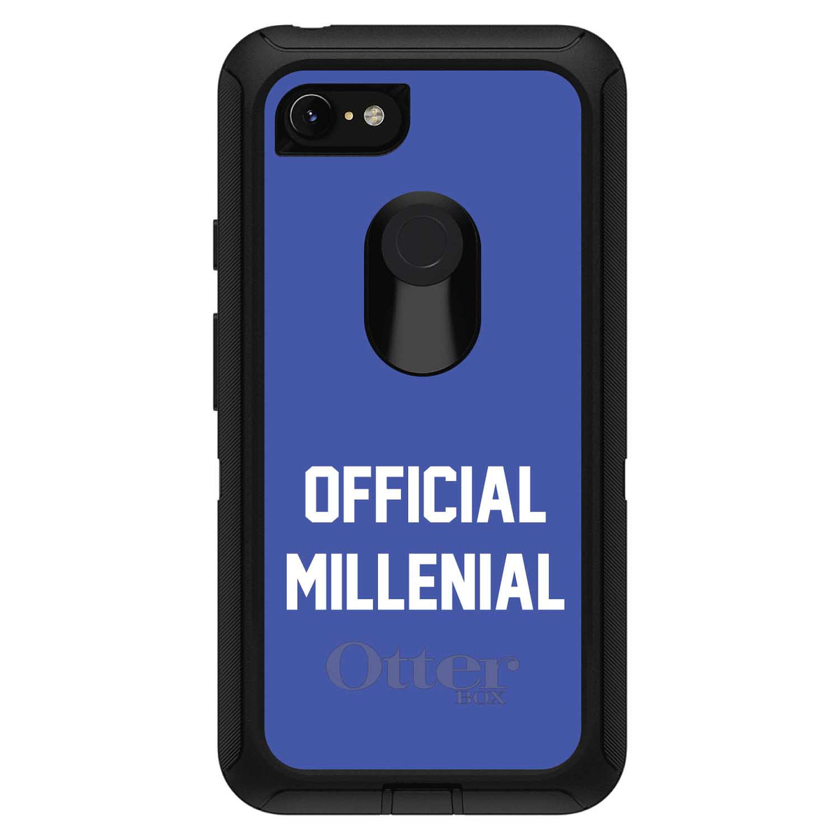 Official Millennial, Blue & White OtterBox Defender Case for iPhone & Galaxy, view 18