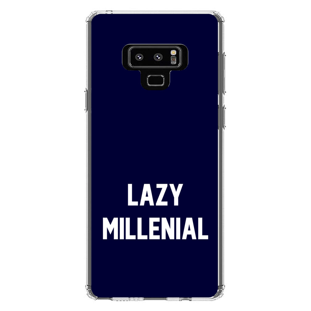 Lazy Millennial, Navy & White Clear Shockproof iPhone Case, view 11