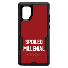 DistinctInk™ OtterBox Commuter Series Case for Apple iPhone or Samsung Galaxy - Spoiled Millenial - Red & White