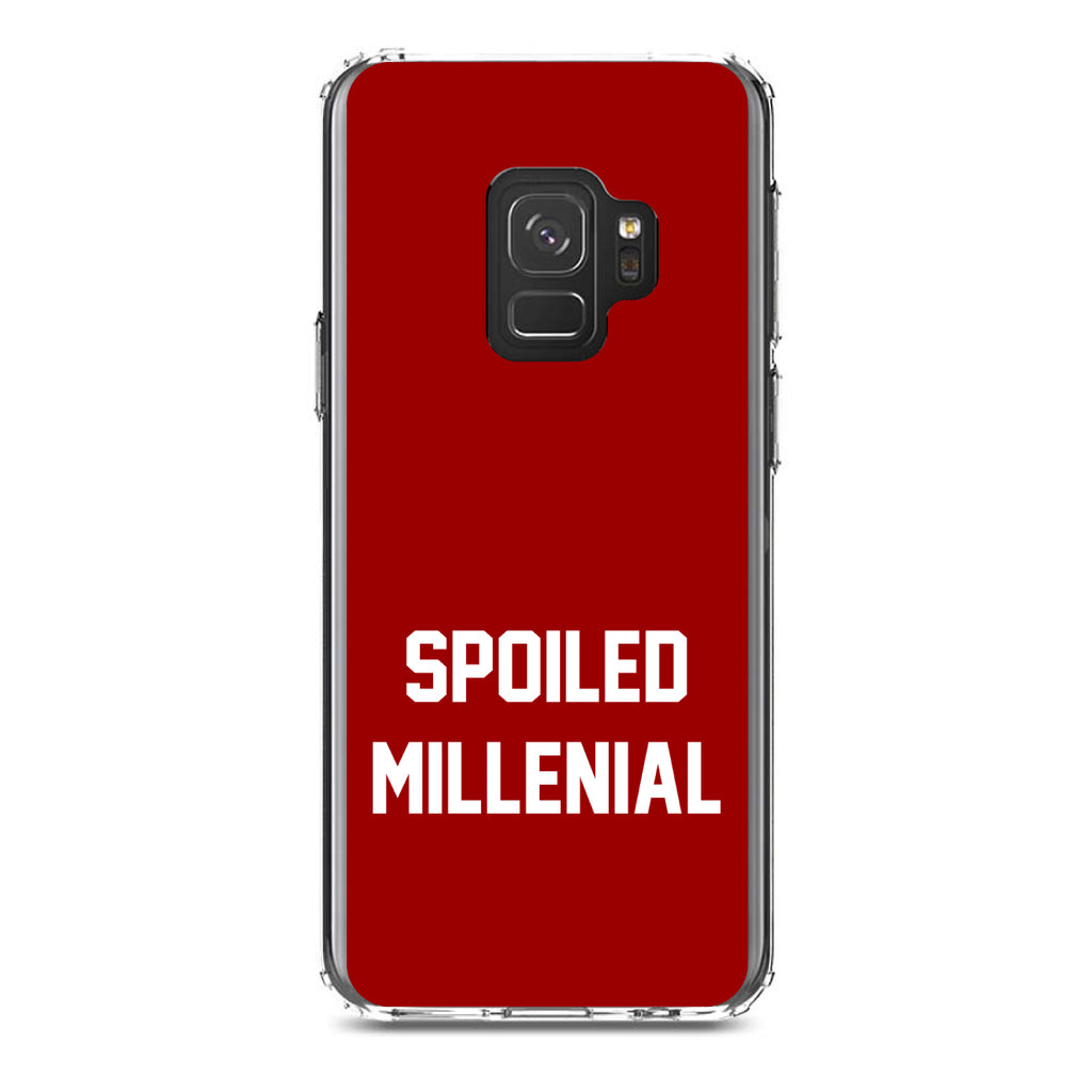 Spoiled Millennial, Red & White Clear Shockproof iPhone Case, view 19
