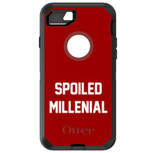 DistinctInk™ OtterBox Defender Series Case for Apple iPhone / Samsung Galaxy / Google Pixel - Spoiled Millenial - Red & White