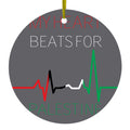 My Heart Beats for Palestine Ceramic Ornament