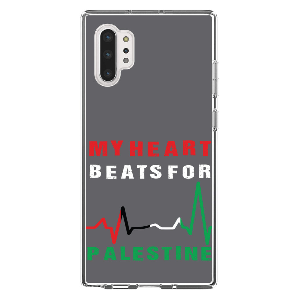 My Heart Beats for Palestine Clear Shockproof iPhone Case, view 10