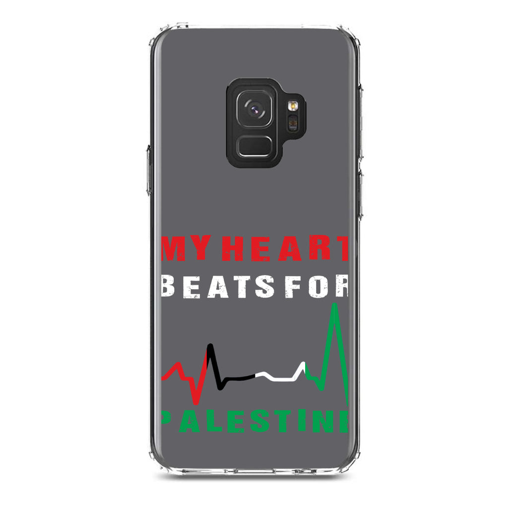 My Heart Beats for Palestine Clear Shockproof iPhone Case, view 19