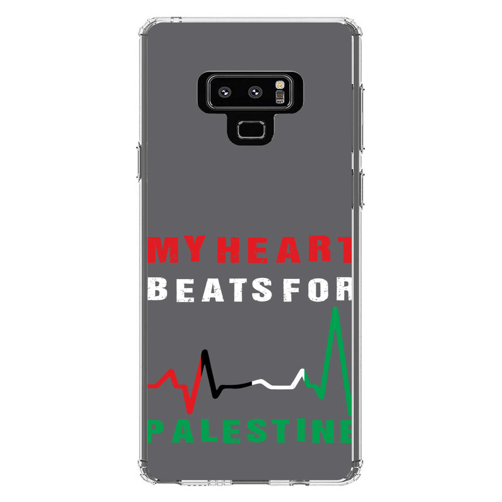My Heart Beats for Palestine Clear Shockproof iPhone Case, view 11