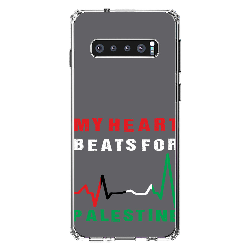 My Heart Beats for Palestine Clear Shockproof iPhone Case, view 16