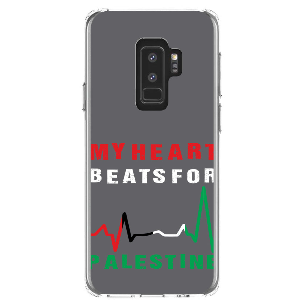 My Heart Beats for Palestine Clear Shockproof iPhone Case, view 20