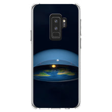 DistinctInk® Clear Shockproof Hybrid Case for Apple iPhone / Samsung Galaxy / Google Pixel - Flat Earth Map