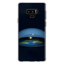 DistinctInk® Clear Shockproof Hybrid Case for Apple iPhone / Samsung Galaxy / Google Pixel - Flat Earth Map