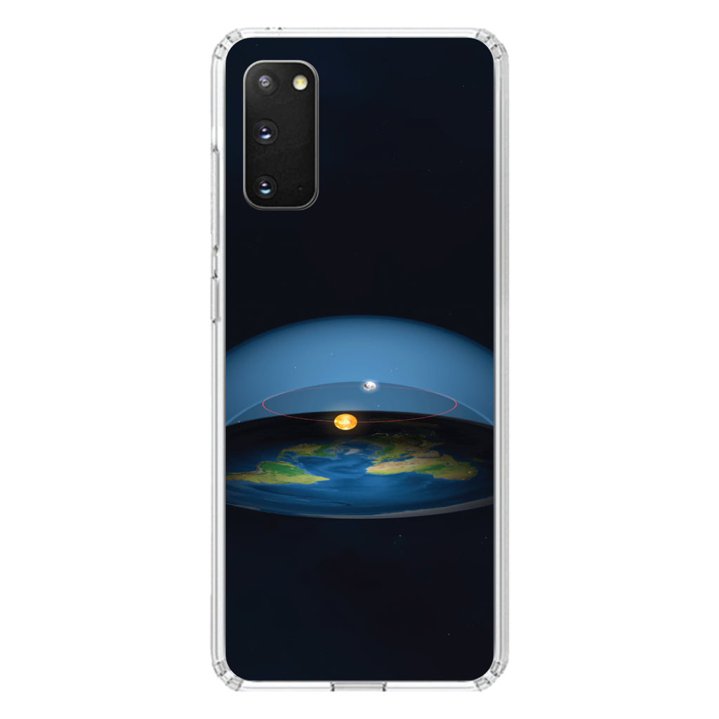 Flat Earth Map Clear Shockproof iPhone Case, view 14