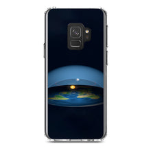 DistinctInk® Clear Shockproof Hybrid Case for Apple iPhone / Samsung Galaxy / Google Pixel - Flat Earth Map