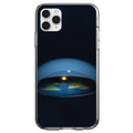 Flat Earth Map Clear Shockproof iPhone Case