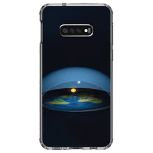DistinctInk® Clear Shockproof Hybrid Case for Apple iPhone / Samsung Galaxy / Google Pixel - Flat Earth Map