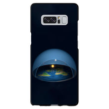 DistinctInk® Hard Plastic Snap-On Case for Apple iPhone or Samsung Galaxy - Flat Earth