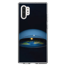DistinctInk® Clear Shockproof Hybrid Case for Apple iPhone / Samsung Galaxy / Google Pixel - Flat Earth Map