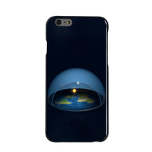 DistinctInk® Hard Plastic Snap-On Case for Apple iPhone or Samsung Galaxy - Flat Earth