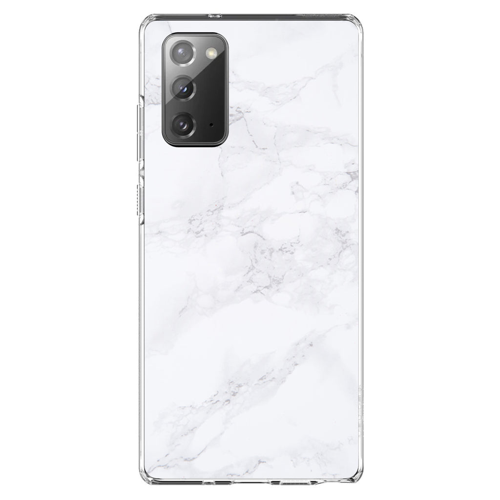 White Grey Marble Carrara Clear Shockproof iPhone Case, view 8