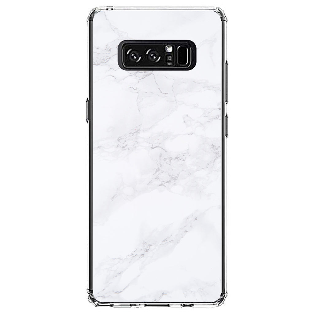 White Grey Marble Carrara Clear Shockproof iPhone Case, view 12