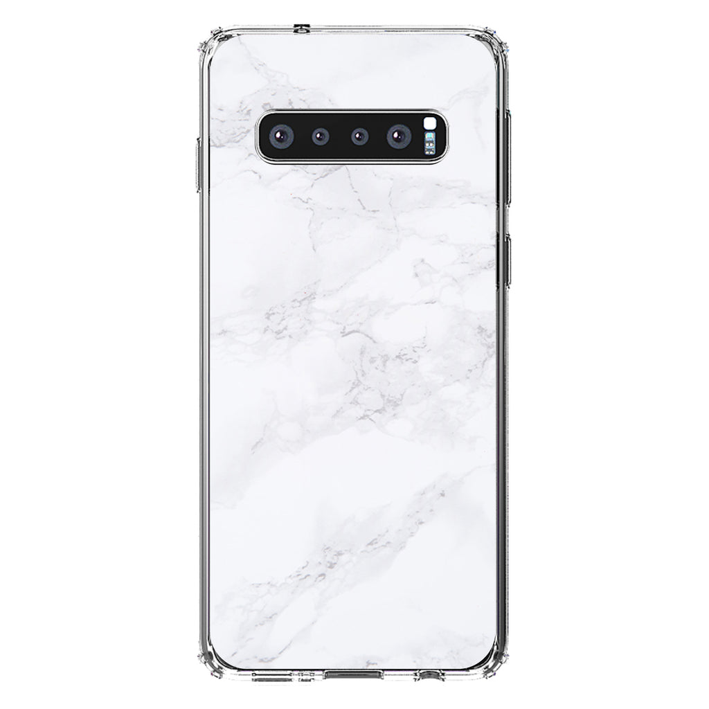 White Grey Marble Carrara Clear Shockproof iPhone Case, view 16