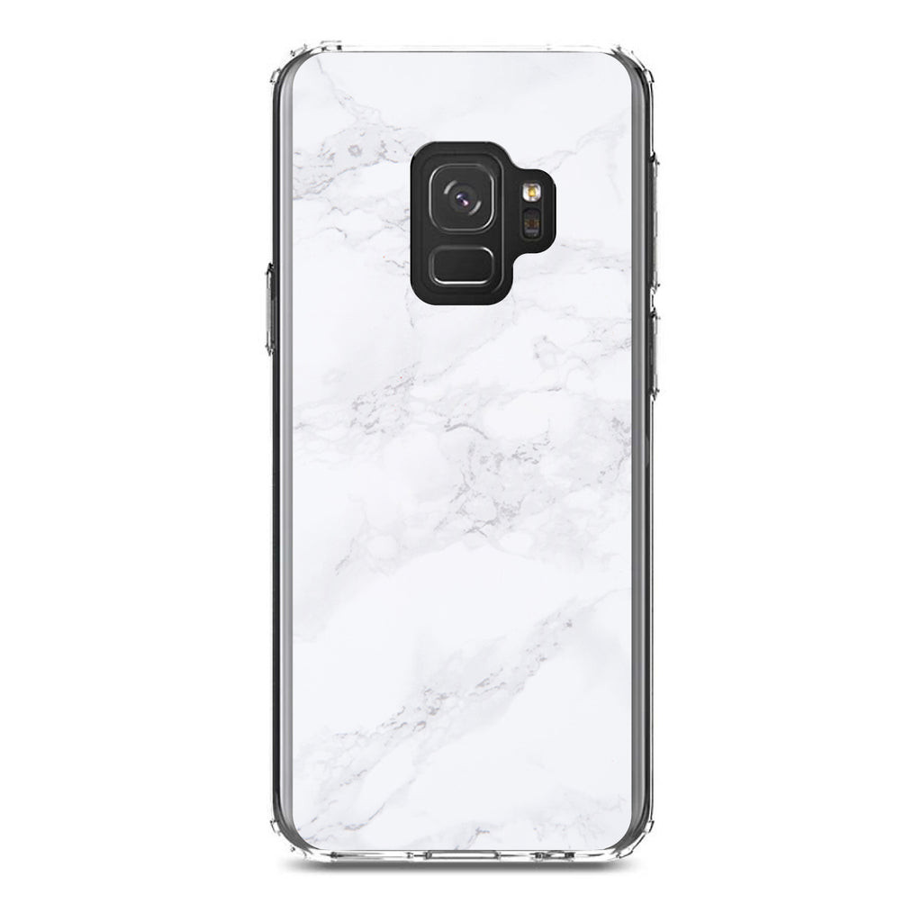 White Grey Marble Carrara Clear Shockproof iPhone Case, view 19