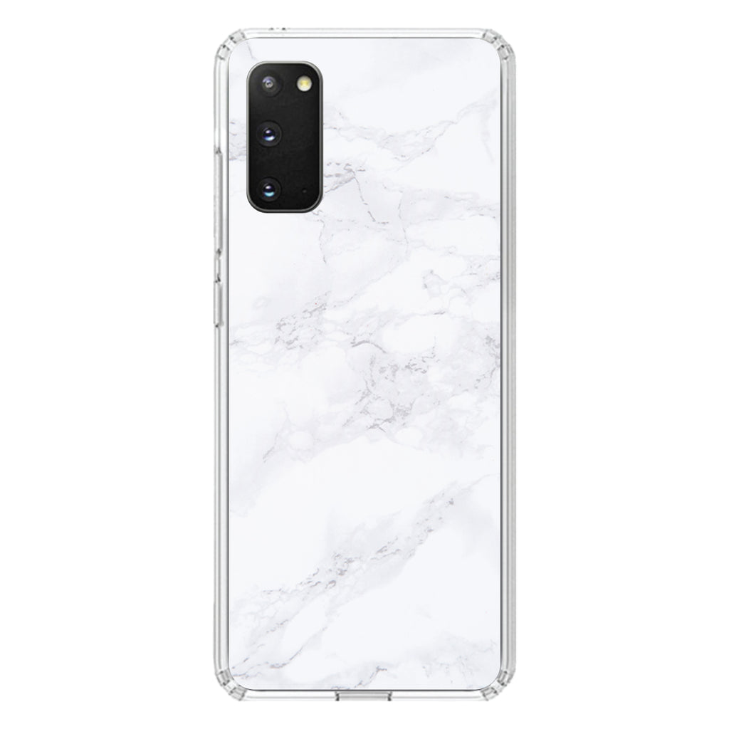 White Grey Marble Carrara Clear Shockproof iPhone Case, view 13