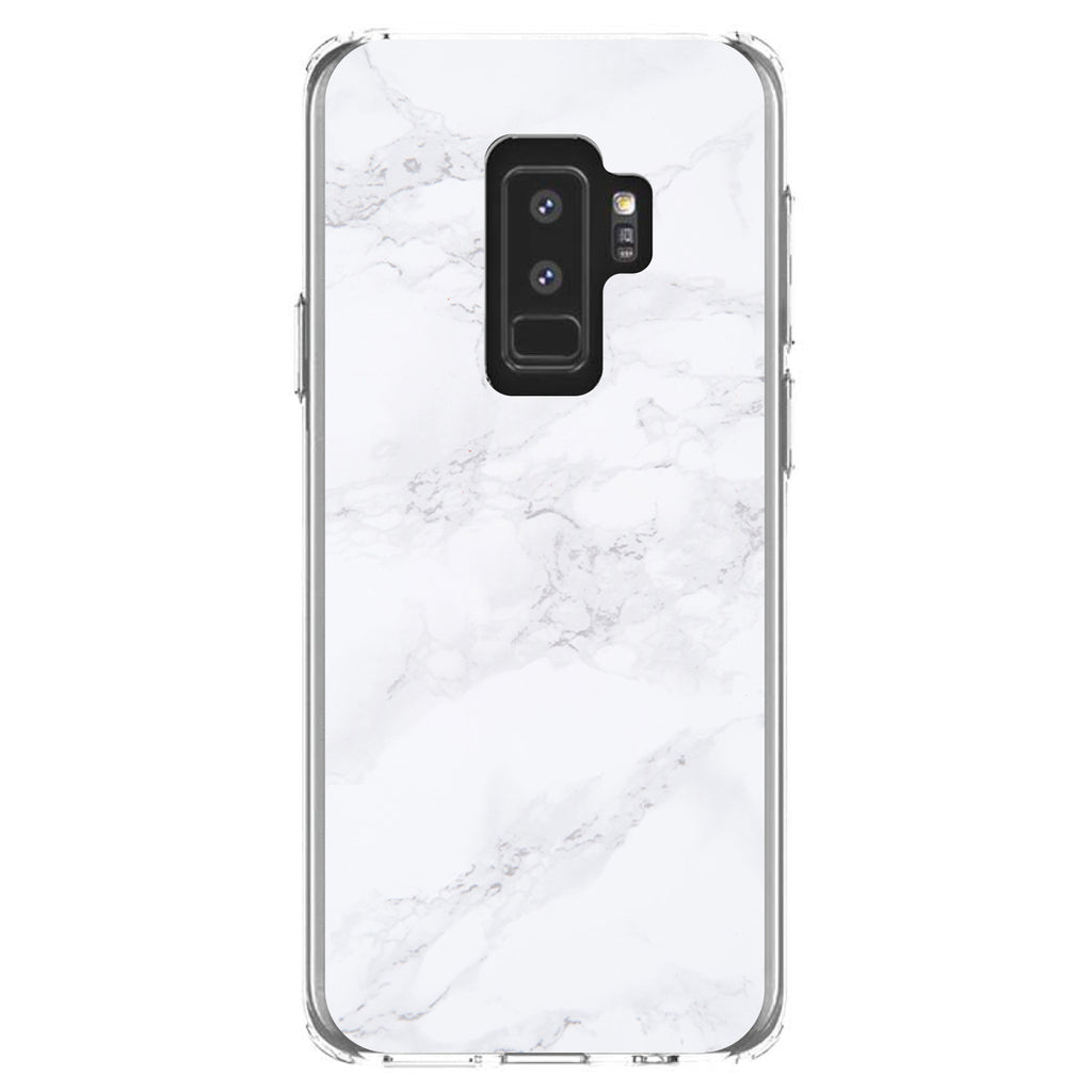 White Grey Marble Carrara Clear Shockproof iPhone Case, view 20