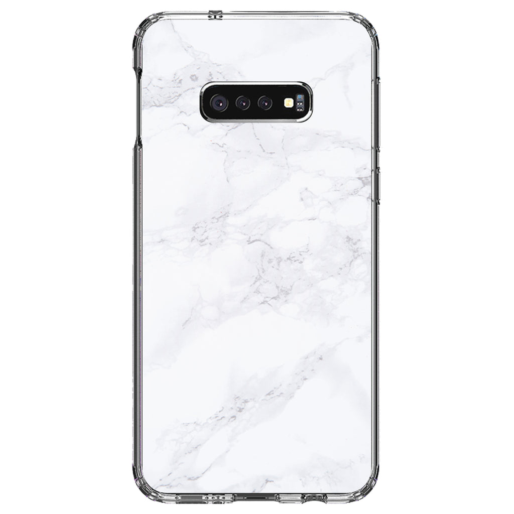 White Grey Marble Carrara Clear Shockproof iPhone Case, view 18