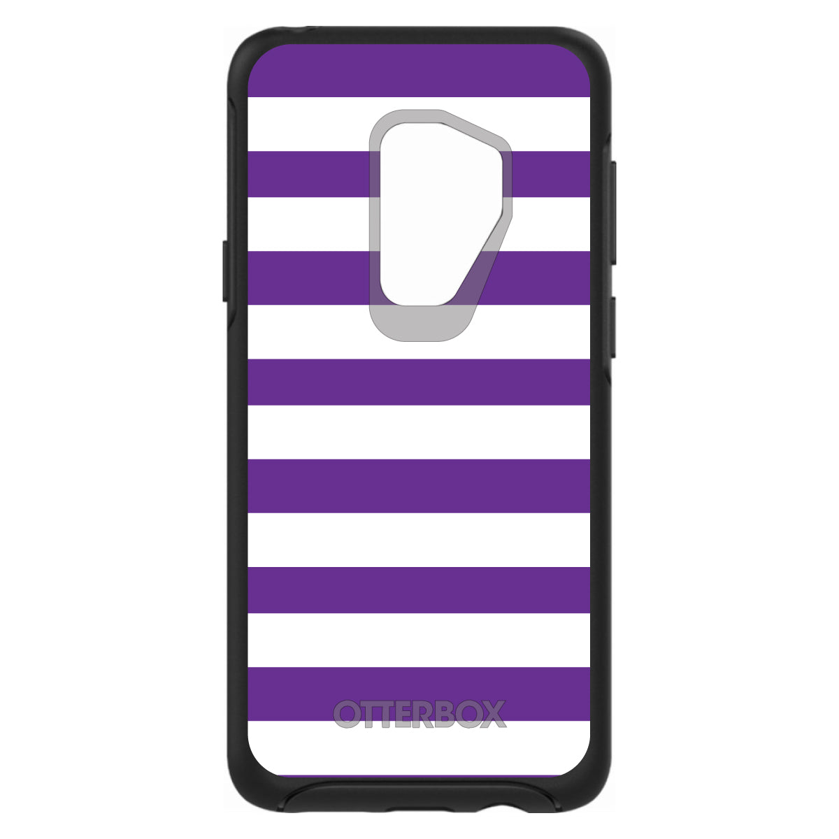 Purple & White Bold Stripes OtterBox Symmetry Case for iPhone & Galaxy, view 9