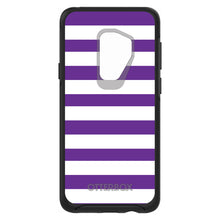 DistinctInk™ OtterBox Symmetry Series Case for Apple iPhone / Samsung Galaxy / Google Pixel - Purple & White Bold Stripes