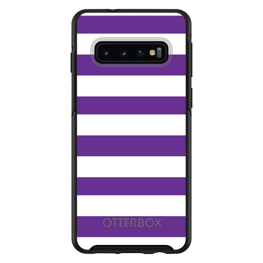 Purple & White Bold Stripes OtterBox Symmetry Case for iPhone & Galaxy, view 6