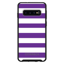DistinctInk™ OtterBox Symmetry Series Case for Apple iPhone / Samsung Galaxy / Google Pixel - Purple & White Bold Stripes