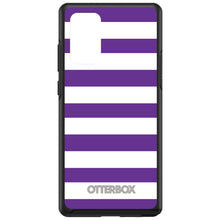 DistinctInk™ OtterBox Symmetry Series Case for Apple iPhone / Samsung Galaxy / Google Pixel - Purple & White Bold Stripes