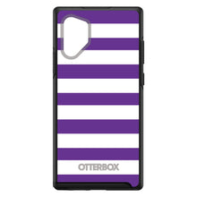 DistinctInk™ OtterBox Symmetry Series Case for Apple iPhone / Samsung Galaxy / Google Pixel - Purple & White Bold Stripes