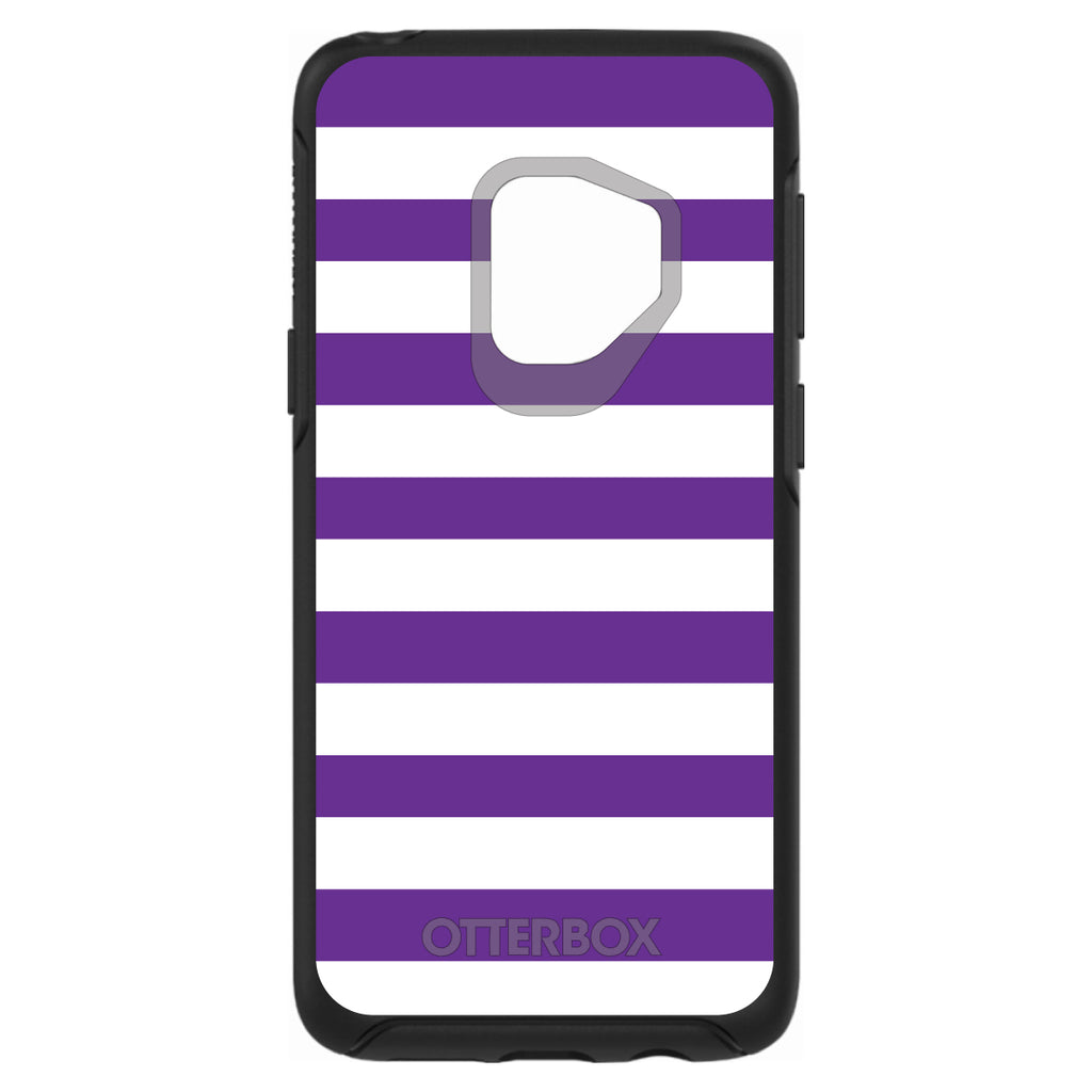 Purple & White Bold Stripes OtterBox Symmetry Case for iPhone & Galaxy, view 8