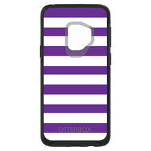 DistinctInk™ OtterBox Symmetry Series Case for Apple iPhone / Samsung Galaxy / Google Pixel - Purple & White Bold Stripes